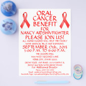 口腔がん特典型フライヤー チラシ (シングル)