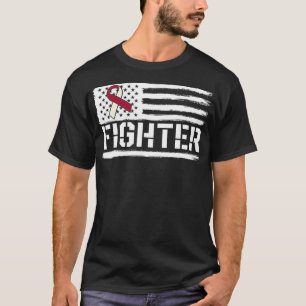 口腔がん認識度の咽喉頭頸部戦闘機 Tシャツ