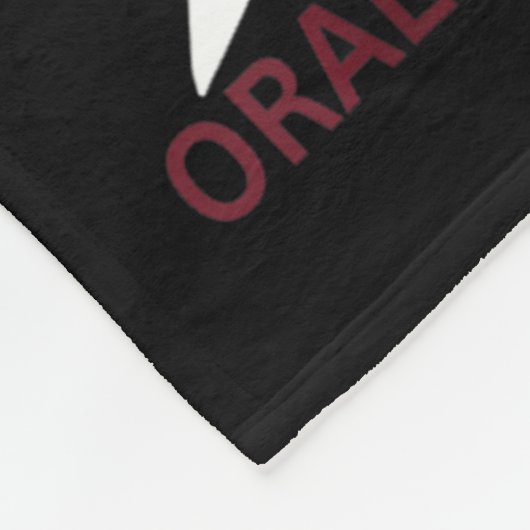 口腔がん認識度月2024咽頭頸部 フリースブランケット (角)