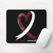 口腔がん認識度月2024咽頭頸部 マウスパッド (マウス)