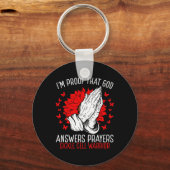 口腔がん認識度神クリスチャン信仰がんS キーホルダー (正面)