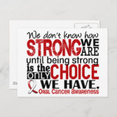 口腔がん　私たちはどれほど強いのか ポストカード (正面/裏面)