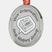 口腔の歴史 メタルオーナメント (左)