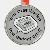 口腔の歴史 メタルオーナメント (正面)