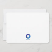 口腔ケア卒業招待状 招待状 (裏面)