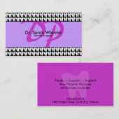 口腔外科医の名刺-モノグラム 名刺 (正面/裏面)