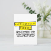 口腔外科医者...最も難しい仕事 ポストカード (スタンド正面)