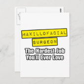 口腔外科医者...最も難しい仕事 ポストカード (正面/裏面)