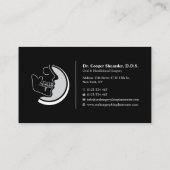 口腔外科、インプラントセンター、上顎顔面 名刺 (裏面)