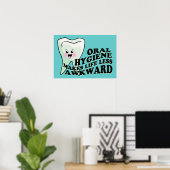 口腔衛生は生活の煩わしさを軽減する ポスター (ホームオフィス)