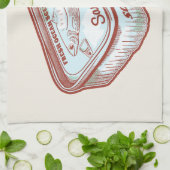 口臭おもしろいイワシ錫 キッチンタオル (折り畳み)