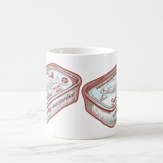 口臭おもしろいイワシ錫 コーヒーマグカップ (中央)