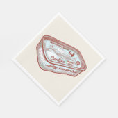 口臭おもしろいイワシ錫 スタンダードランチョンナプキン (角)