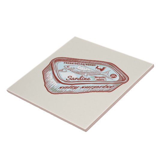 口臭おもしろいイワシ錫 タイル (側面)