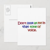 口調 ポストカード (正面/裏面)