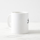 口論のクラシックなスタイルの名前 コーヒーマグカップ (正面左)