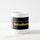 口論のコーヒー・マグを退職させて下さい コーヒーマグカップ (中央)