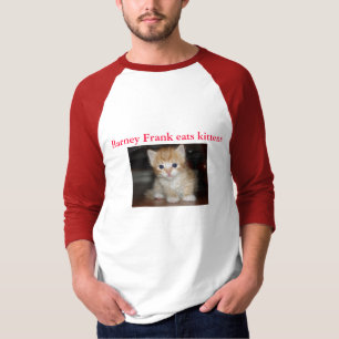 口論のフランクは子ネコを食べます Tシャツ