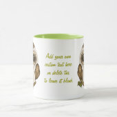 口論メンフクロウのマグ マグカップ (中央)