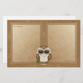 口論メンフクロウのNotepaper 便箋 (正面/裏面)