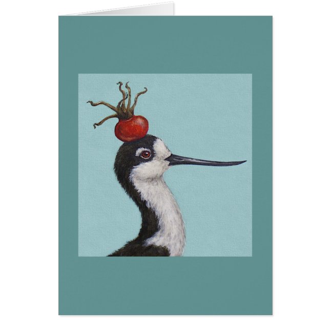 口論黒いネックの支柱カード (正面)