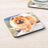 口達者なheARTdogの食事 コースター (左側)