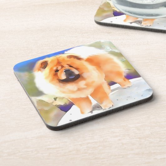 口達者なheARTdogの食事 コースター (左側)