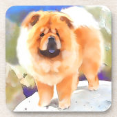 口達者なheARTdogの食事 コースター (正面)