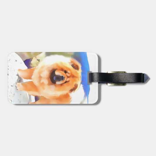 口達者なheARTdogの食事 ラゲッジタグ (裏面横)