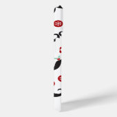 口間抜けひげおもしろい顔ミスタレトーハートホリデー Case-Mate iPhoneケース (裏面 / 右)