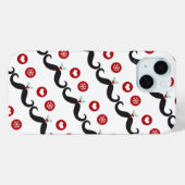 口間抜けひげおもしろい顔ミスタレトーハートホリデー Case-Mate iPhoneケース (裏面 (横))