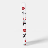 口間抜けひげおもしろい顔ミスタレトーハートホリデー Case-Mate iPhoneケース (裏面 / 左)