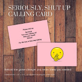 口頭で過剰なコミュニケーション コーリングカード