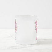 口頭外科医のピンクのギフト フロストグラスマグカップ (中央)