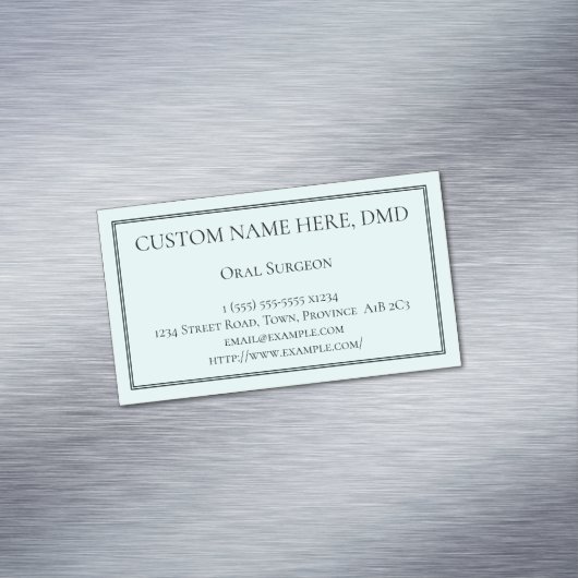 口頭外科医の磁気名刺をきれいにして下さい マグネット名刺 (インサイチュ)