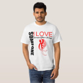 口頭蟹座は誰かI愛彼女の翼を得ました Tシャツ (正面フル)