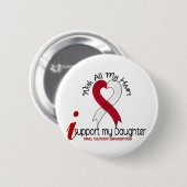 口頭蟹座私は私の娘を支えます 缶バッジ (正面&裏面)