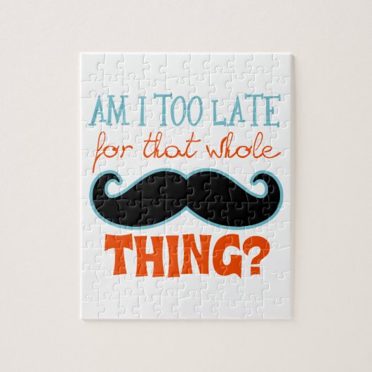 口髭が遅過ぎる ジグソーパズル (縦)