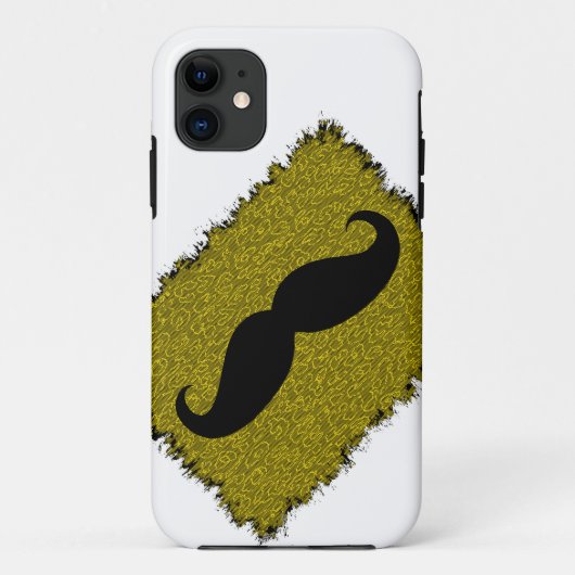口髭とヒョウの皮 Case-Mate iPhoneケース (裏面)