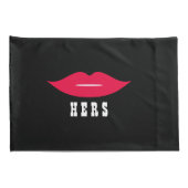 口髭と唇の結婚夫婦 枕カバー (裏面-右)