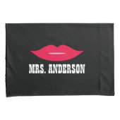 口髭と唇の結婚夫婦 枕カバー (正面右)