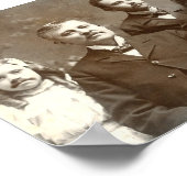 口髭を生やした祖先 ポスター (角)