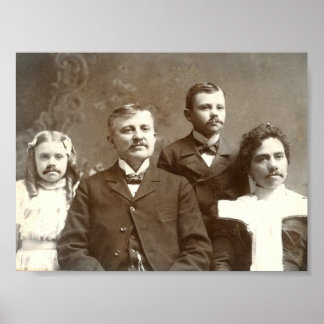 口髭を生やした祖先 ポスター