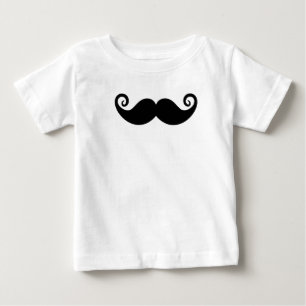 口髭マニア ベビーTシャツ