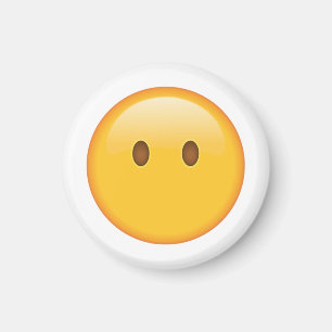 口- Emojiのない顔 マグネット