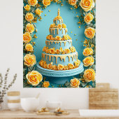 古いс誕生日アート ポスター (キッチン)