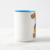 古いおたくはツートーン大きいマグを見直します ツートーンマグカップ (中央)