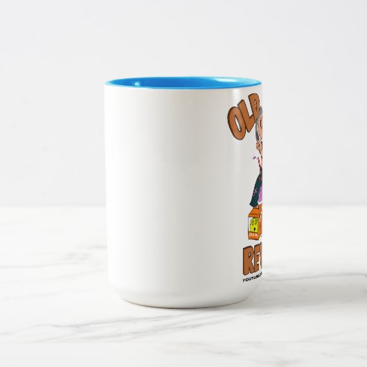 古いおたくはツートーン大きいマグを見直します ツートーンマグカップ (中央)