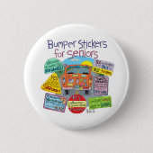 古いおもしろいゲーツァーのバンパーのステッカー、カードとギフト。 缶バッジ (正面)