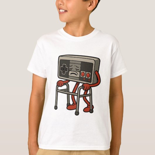 古いおもしろいゲーマーレトロ80s 90sビデオゲームOl Tシャツ (正面)